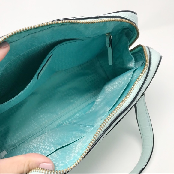 Kate Spade Kay Street Croc Small Blue Satchel Bag - Picture 8 of 8